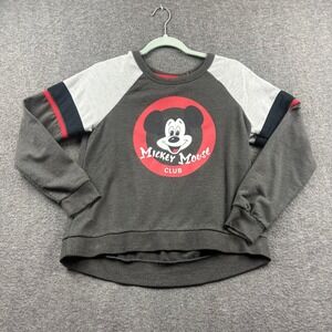 Disney Parks‎ Mickey Mouse Club Raglan Sweatshirt Hi Low Adult Pullover